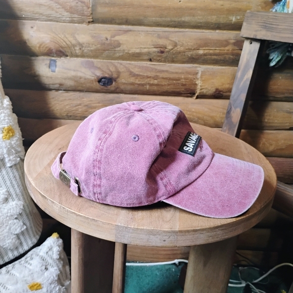 aliens of brooklyn maroon "SAVAGE" baseball hat w/ adjustable backing one size f - Picture 3 of 9